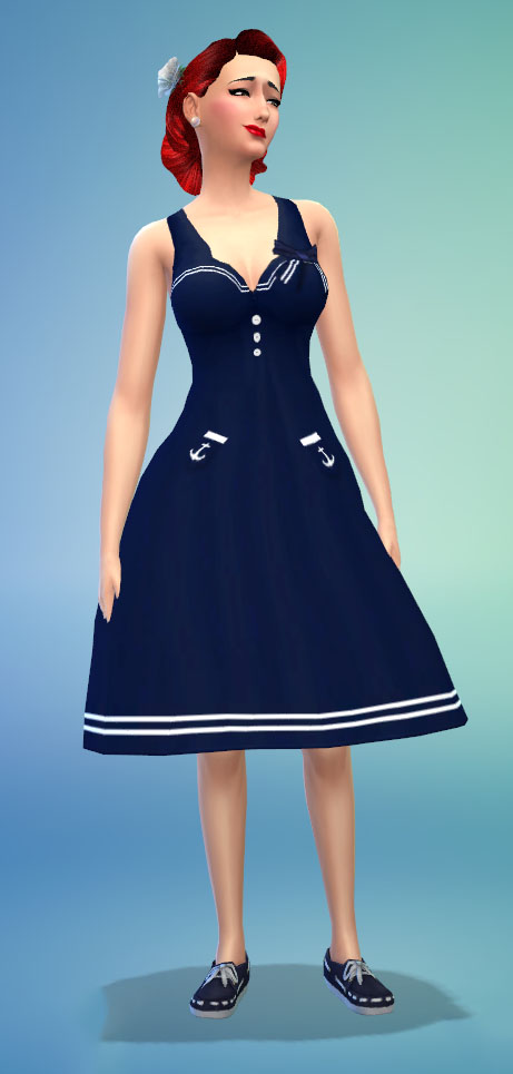 rockabilly sailor dress