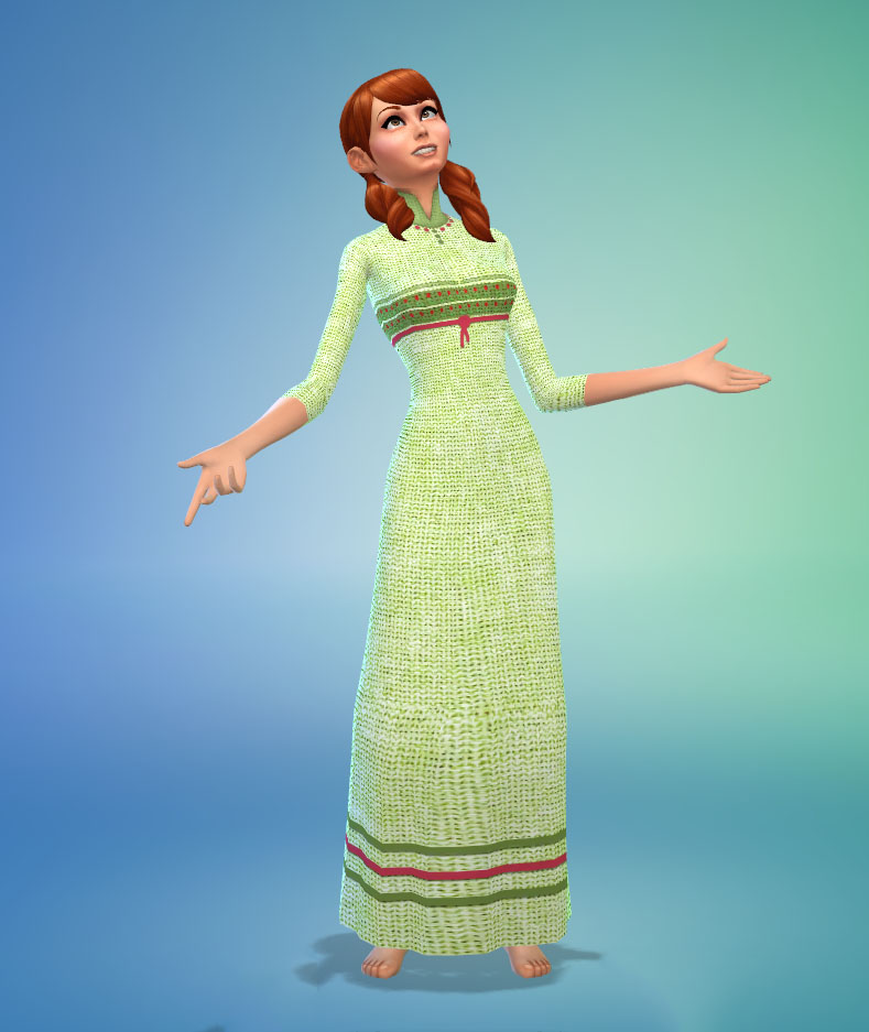 Sims 4 – Anna Pyjamas From Frozen