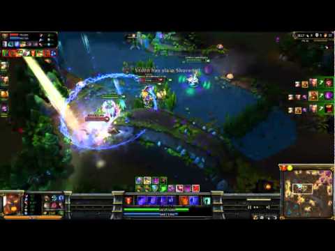 League Of Legends: Enemy Team Destroyed By Brand Ulti and Sona Stun