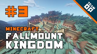 Ep 3. Minecraft Fallmount Kingdom: We have a town… almost!