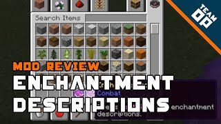 Minecraft Enchantment Descriptions Mod Review – TeamOP